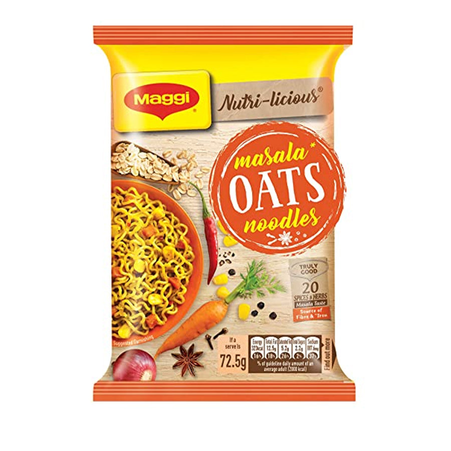Maggi Masala Oats Noodles (Single Pack) 72.5gm - Spice Village