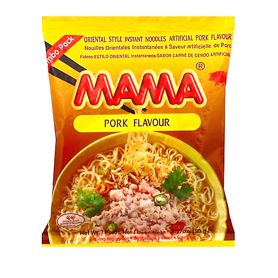 Mama Oriental Style Instant Noodles Pork Flavour 90gm - Spice Village