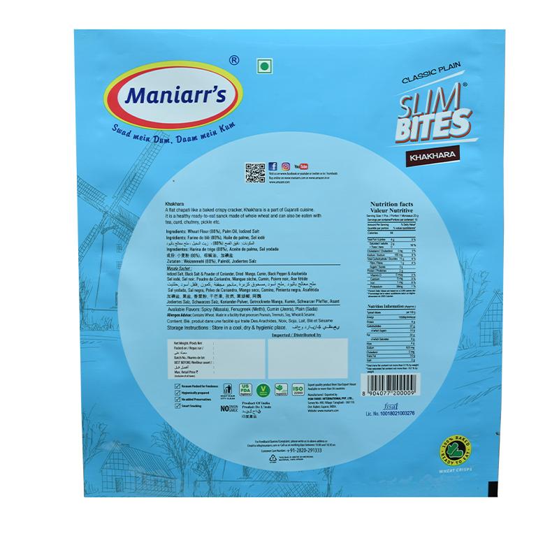 Maniarrs Khakhra - Plain 200gm - Spice Village