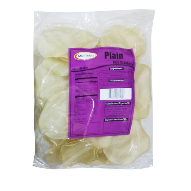 Maniarrs Rice Papad (Khichiya) - Plain 340gm - Spice Village