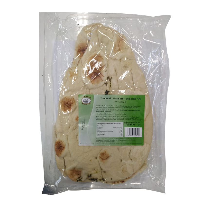 Masala Bagh - Tandoori Naan with Coriander (3 pieces) 380gm - Spice Village