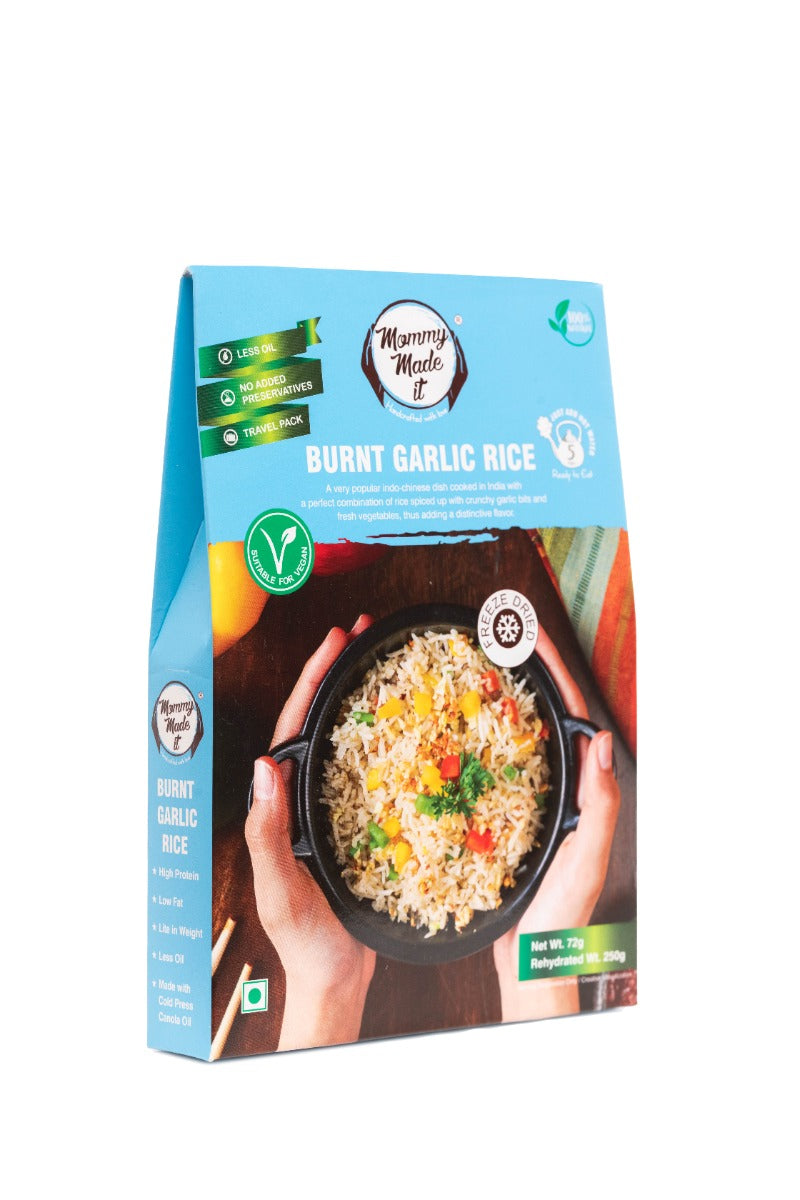 Mommy Made it RTE - Burnt Garlic Rice 70gm - Spice Village