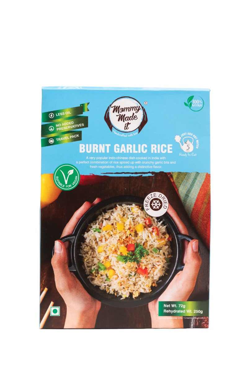 Mommy Made it RTE - Burnt Garlic Rice 70gm - Spice Village