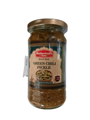 Motherland's Taste Green Chili Pickle 300g - Spice Village