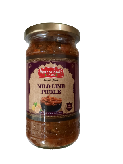 Motherland's Taste Mild Lime Pickle 300gm - Spice Village