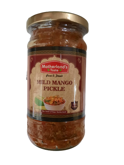 Motherland's Taste Mild Mango Pickle 300gm - Spice Village