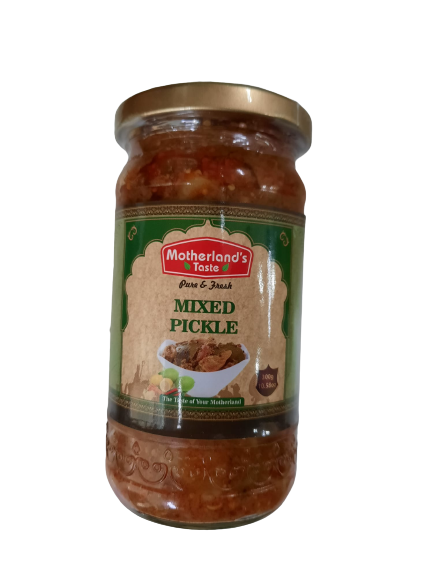 Motherland's Taste Mixed Pickle 300gm - Spice Village