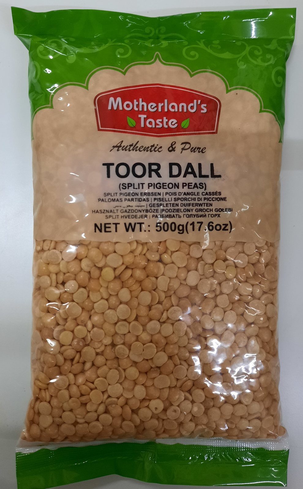 Motherland's Taste Toor Dall 500gm - Spice Village