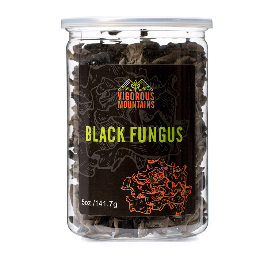 Mountains  Black  Fungus  (Black/White)  Mushrooms  100gm - Spice Village