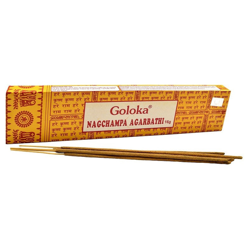 Goloka Nag champa Agarbati (Yellow) - Spice Village
