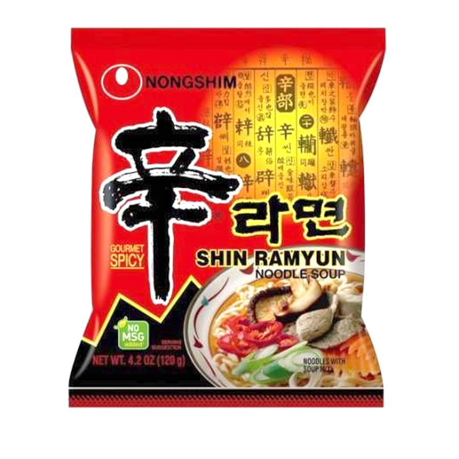 Nongshim Shin Ramyun Noodle Soup 120gm - Spice Village