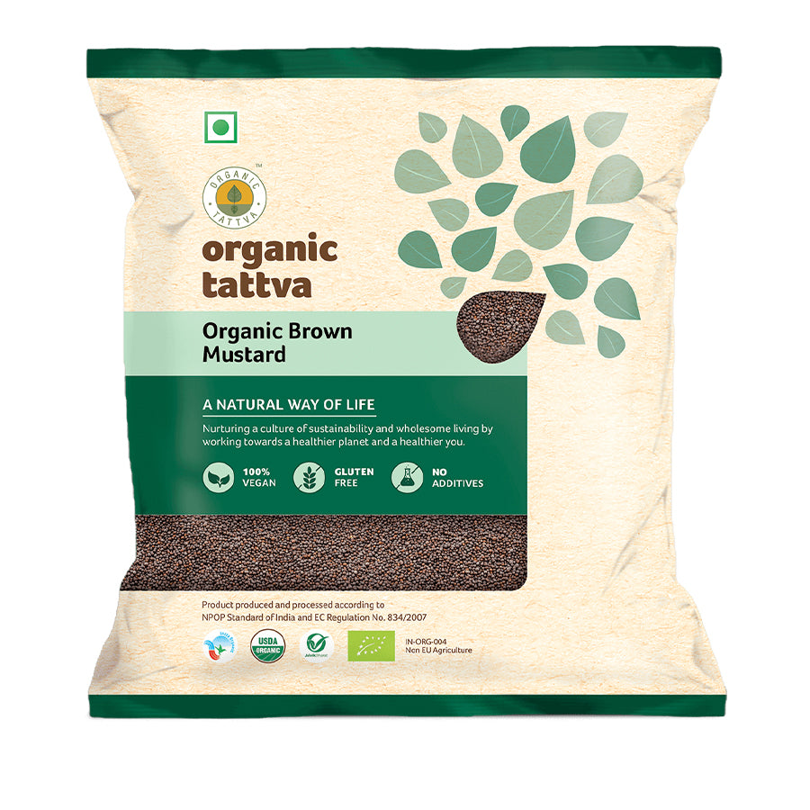 Organic Tattva Brown Mustard (Rai) 100gm - Spice Village