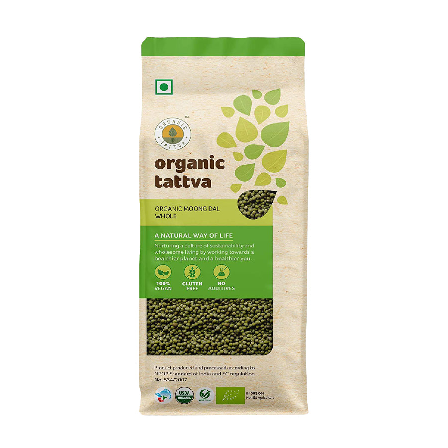 Organic Tattva Moong Whole 500gm