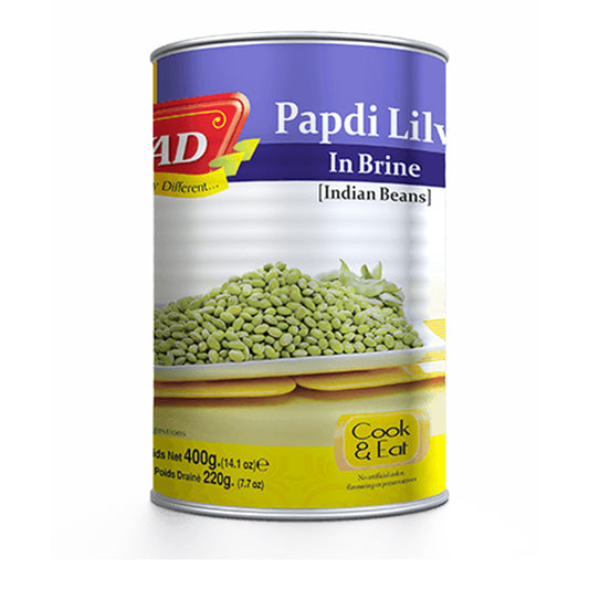Swad Canned Papdi Lilva (Indian Beans) 400gm