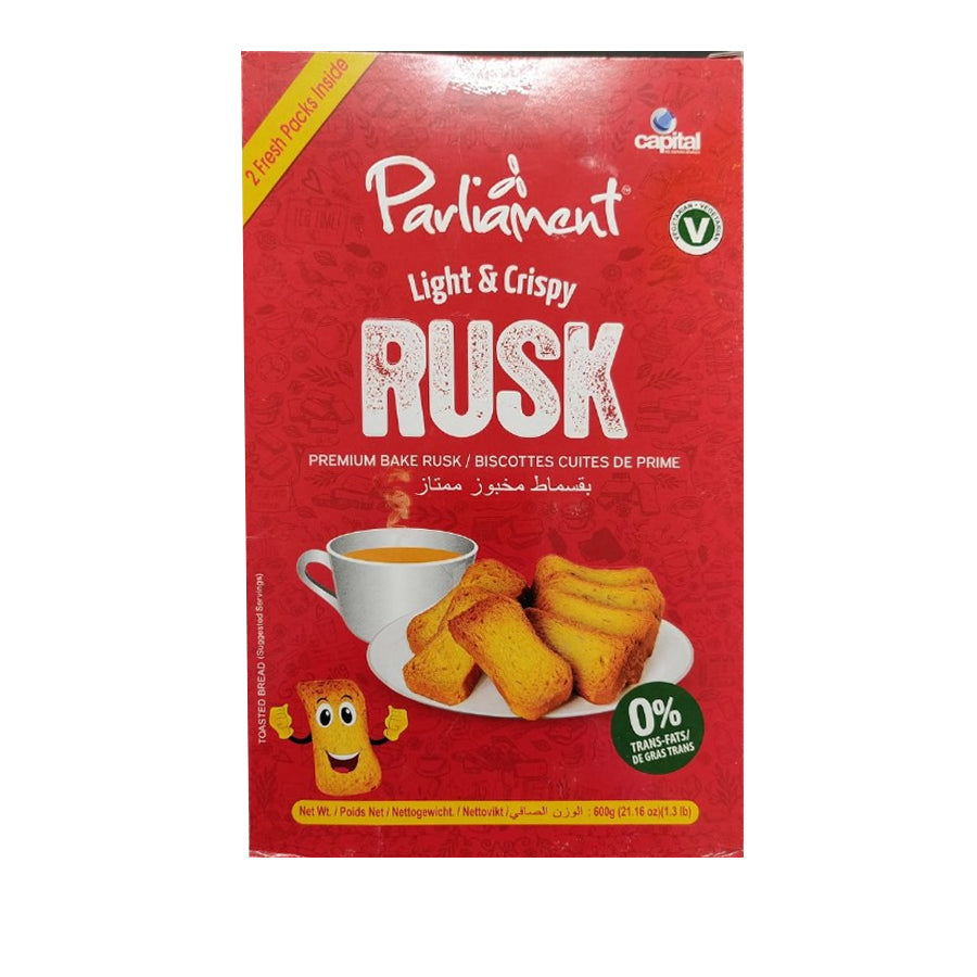Parliament Light & Crispy Suji Rusk Toast 600gm