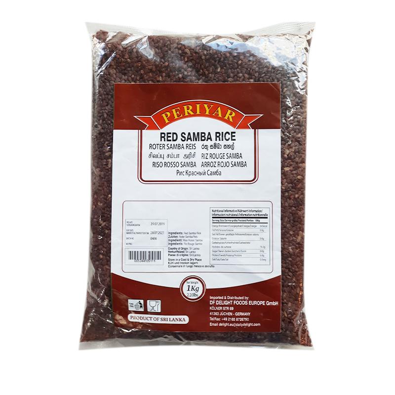 Periyar Red Samba Rice 1kg - Spice Village