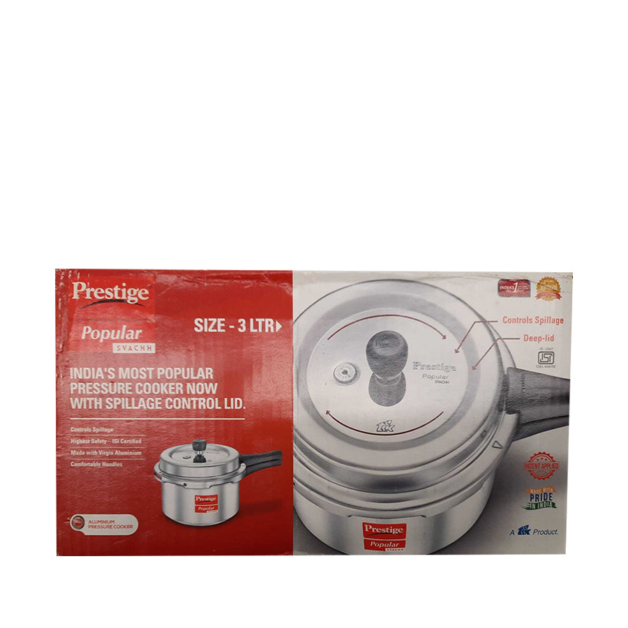 Prestige Popular Svacch Pressure Cooker 3L (No Refund / No Guarantee) - Spice Village