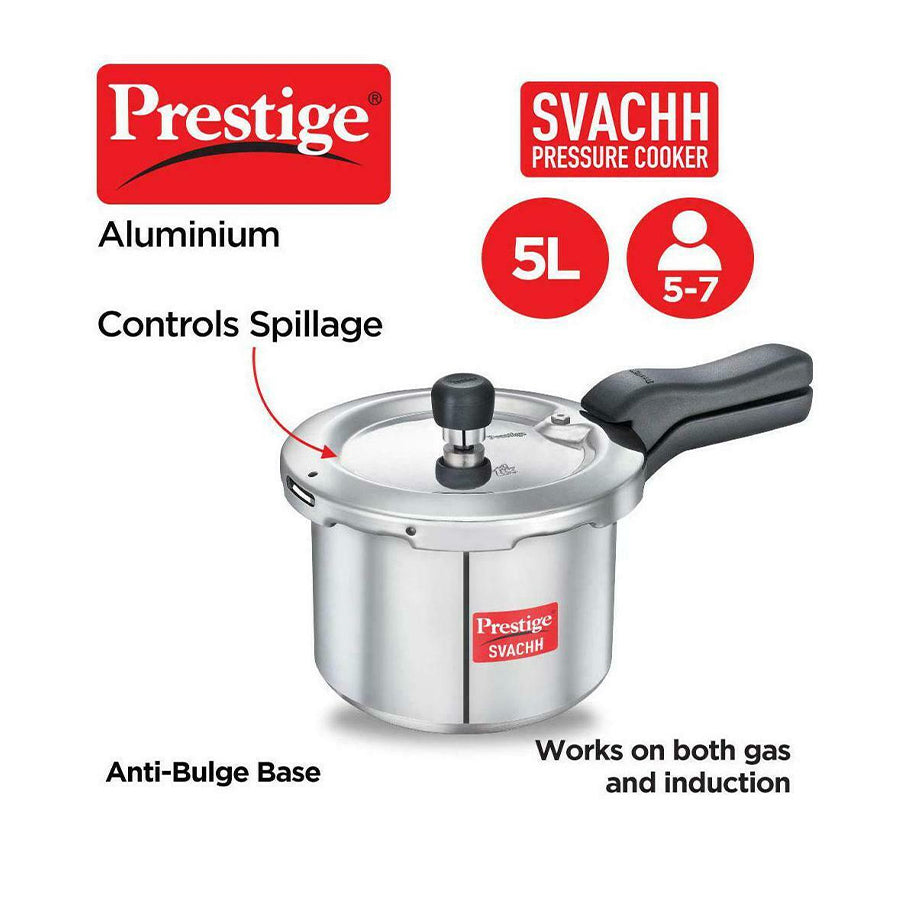 Prestige Svacch Pressure Cooker 5L (No Refund/No Guarantee) - Spice Village