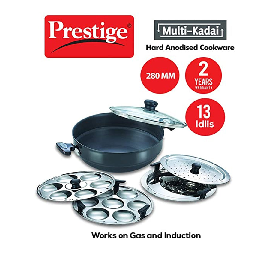 Prestige Multi Kadai Stainless Steel 280mm (No Refund/No Guarantee)
