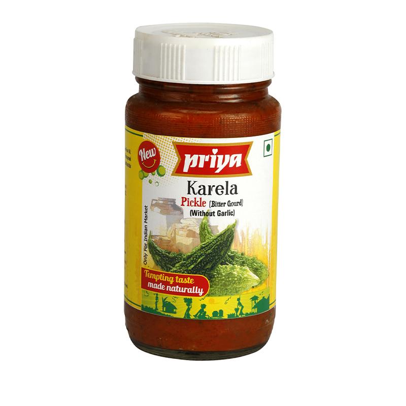 Priya Bitter Gourd (Karela) Pickle 300gm - Spice Village