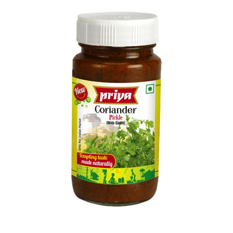 Priya  Coriander  Pickle  300gm - Spice Village