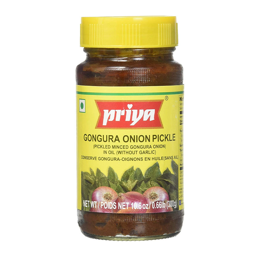 Priya Gongura Onion Pickle 300gm - Spice Village