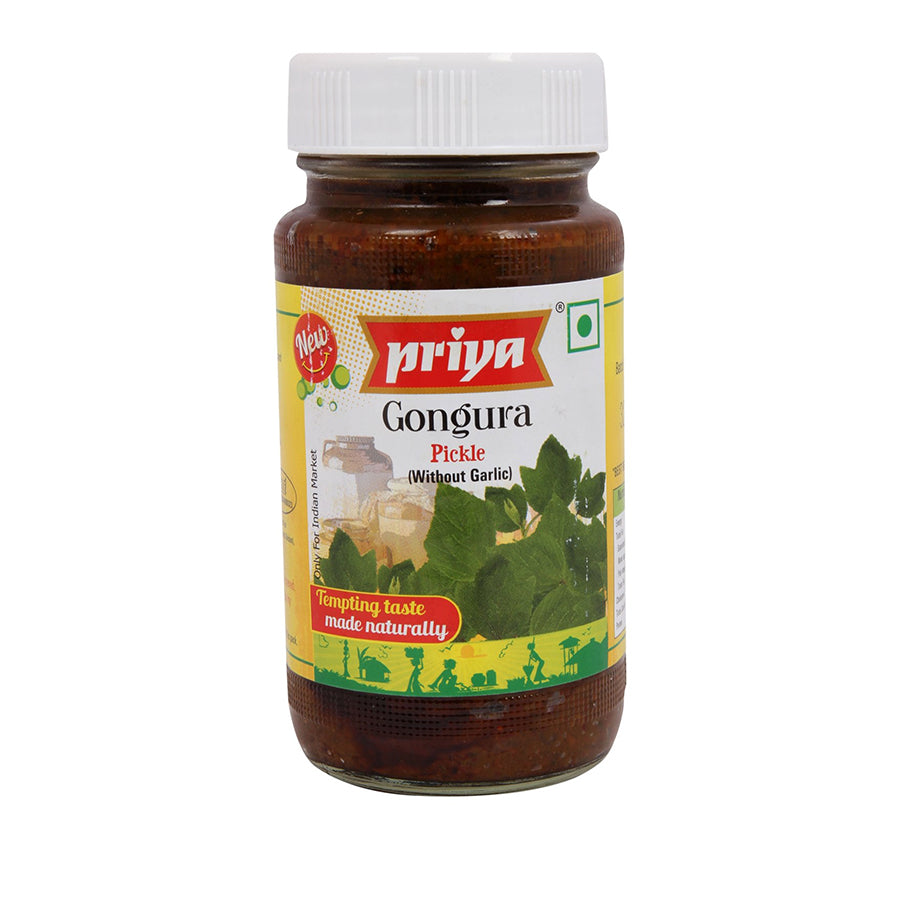 Priya Gonguru Pickle 300gm - Spice Village