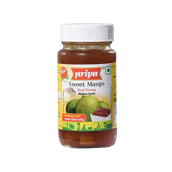 Priya Sweet Mango Sliced Chutney 300gm - Spice Village