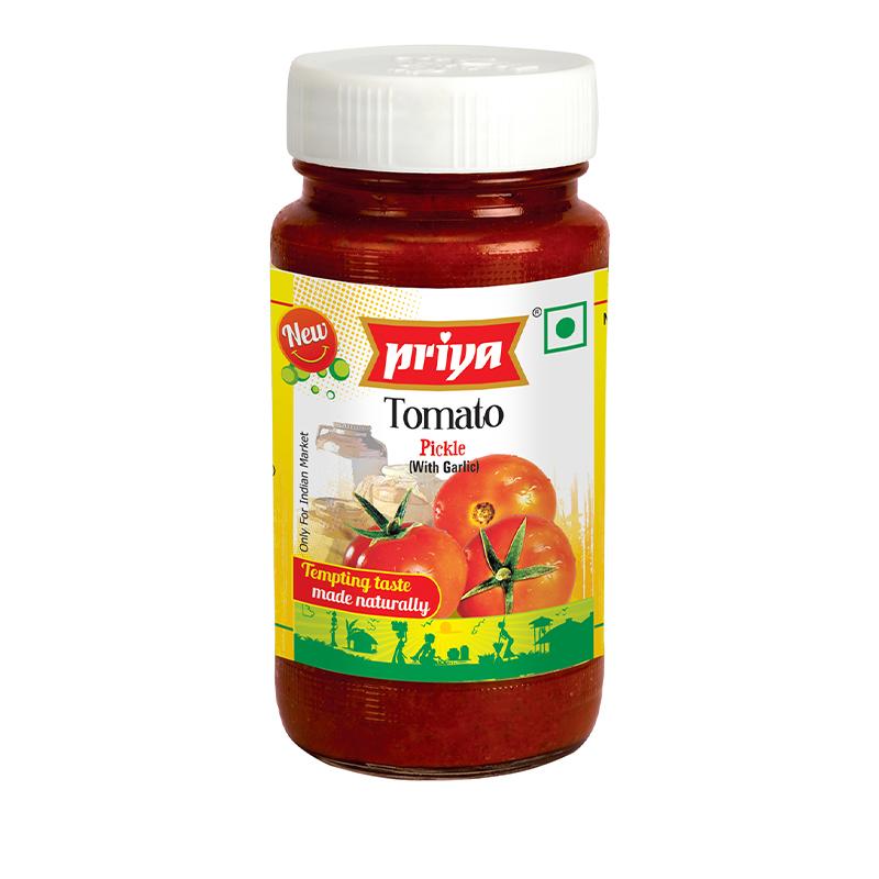 Priya Tomato Pickle 300gm (Without garlic) - Spice Village