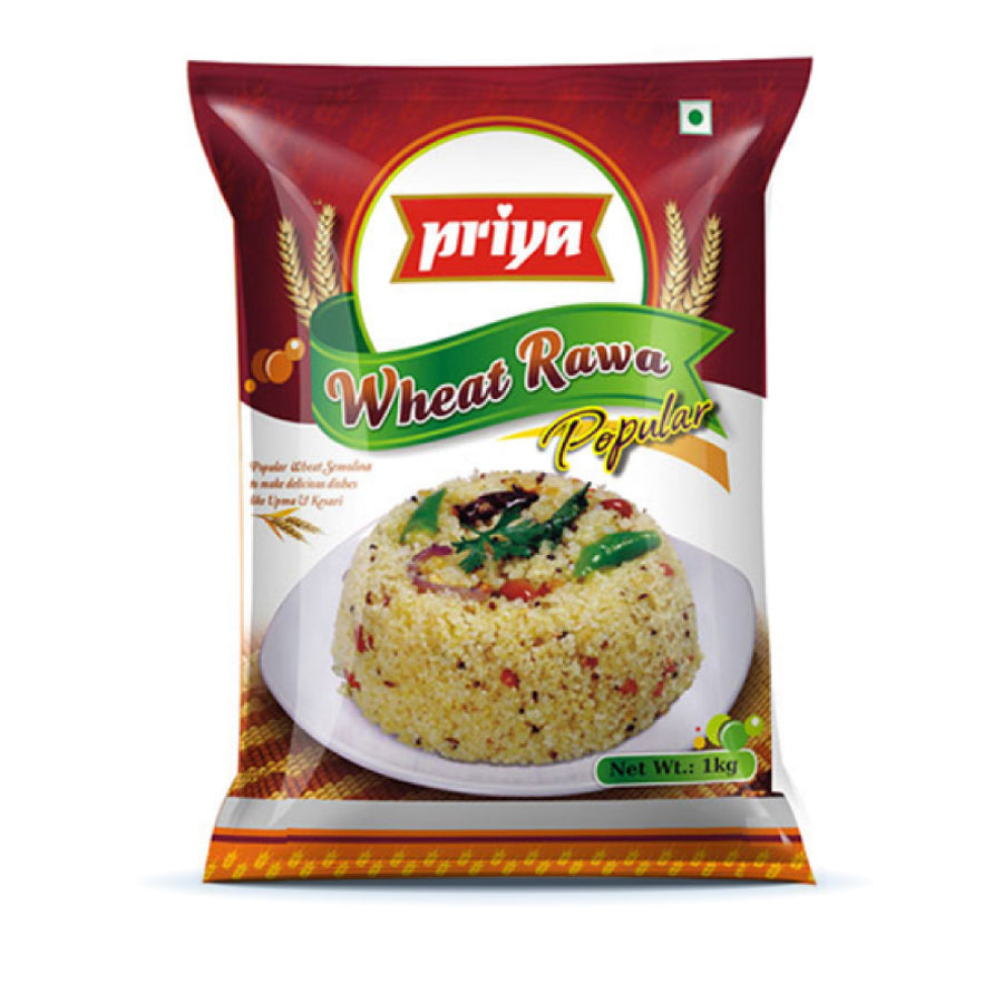 Priya Wheat Rawa Popular 1kg - Spice Village