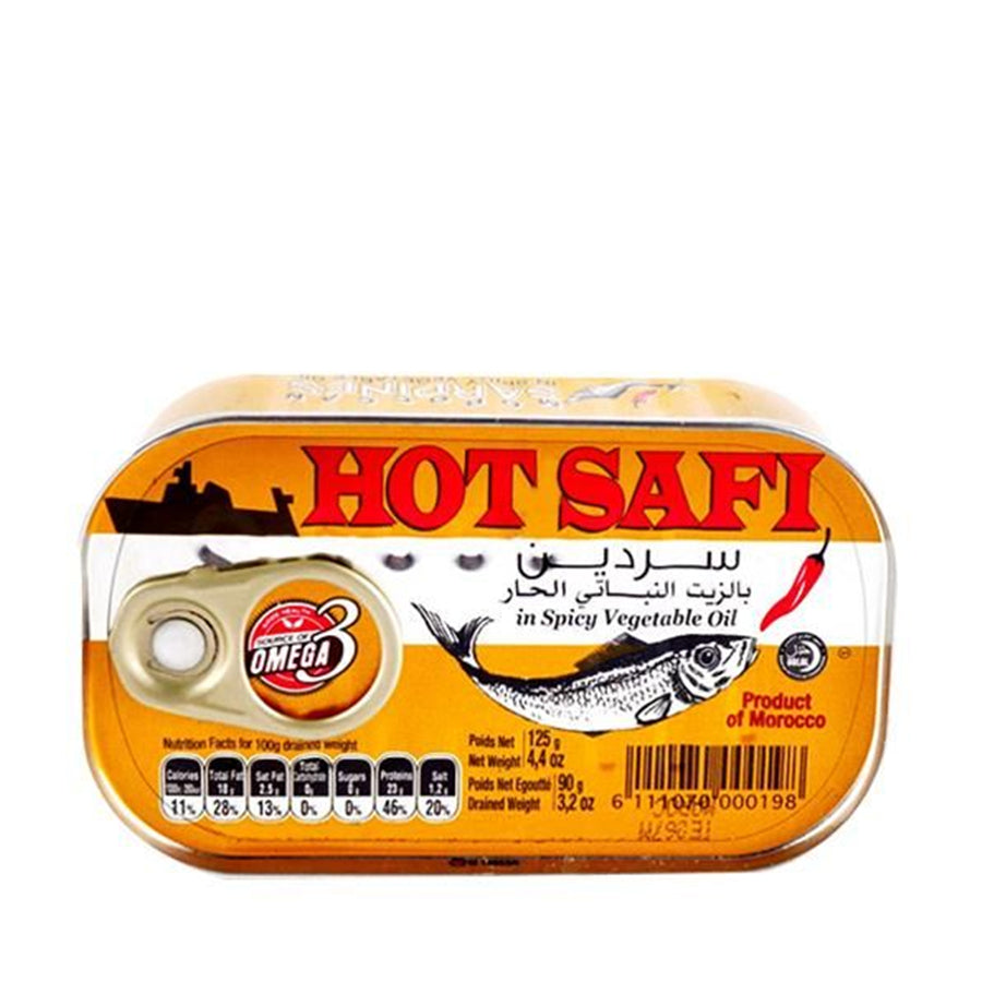 Safi Sardines in Spicy Vegetable Oil 125gm - Spice Village