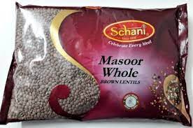 Schani Brown Lentils (Whole Masoor) 500gm - Spice Village