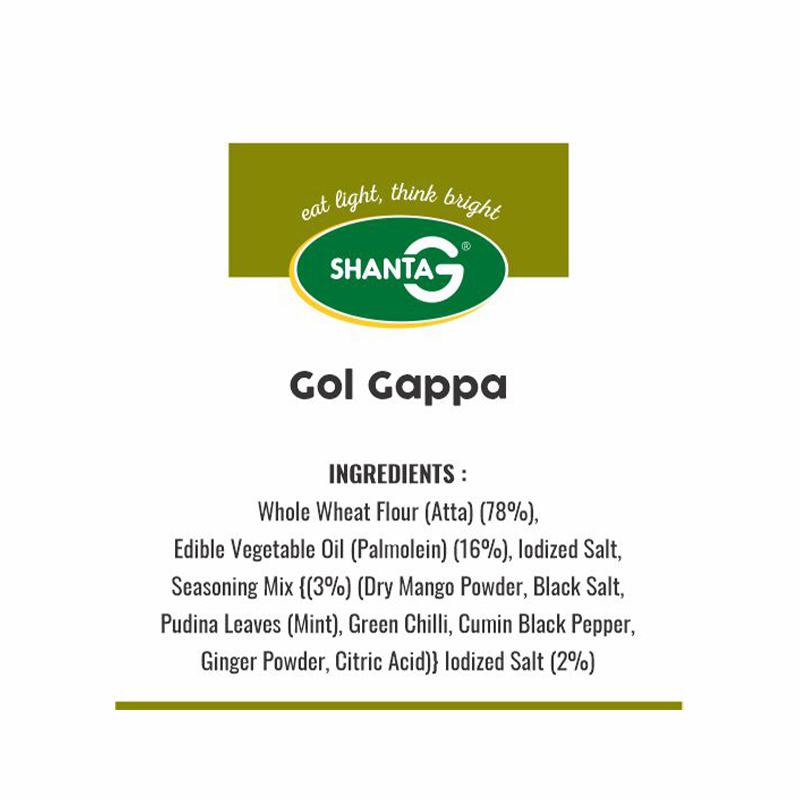 Shanta G Khakhra - Gol Gappa 200gm - Spice Village