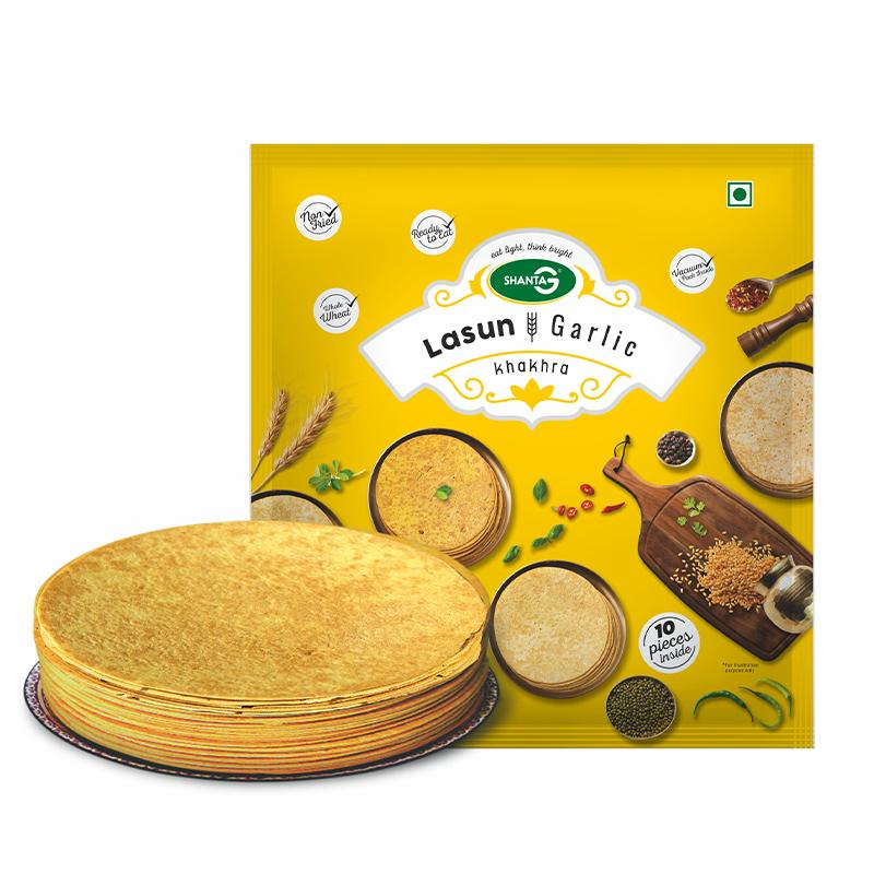 Shanta G Khakhra - Lasun (Garlic) 200gm - Spice Village