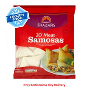 Frozen Shazans Meat Samosa (20 pieces) 650gm - Only Berlin Same Day Delivery - Spice Village