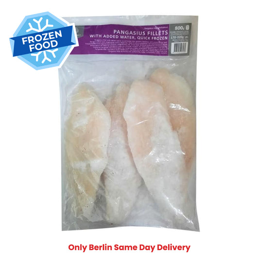 Frozen Pangasius Fillets (170-220gm) 800gm - Only Berlin Same Day Delivery