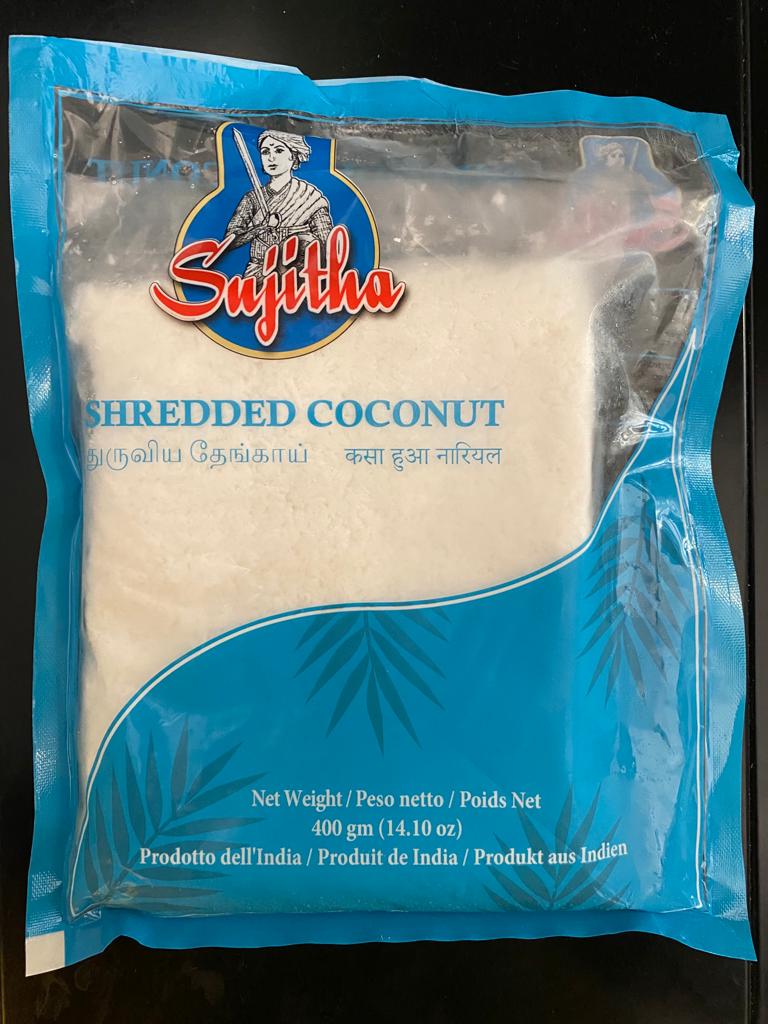 Frozen Sujitha Shredded Coconut 400gm - Only Berlin Same Day Delivery - Spice Village