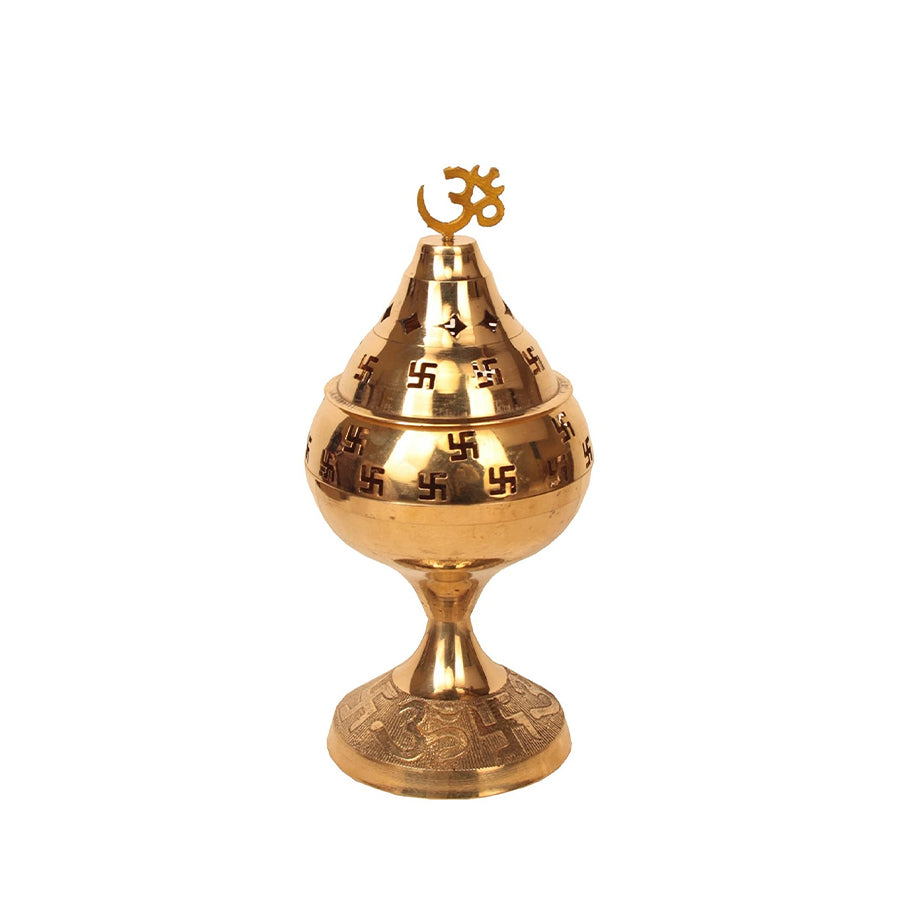 Akhand Jyot with Brass Cover - Spice Village