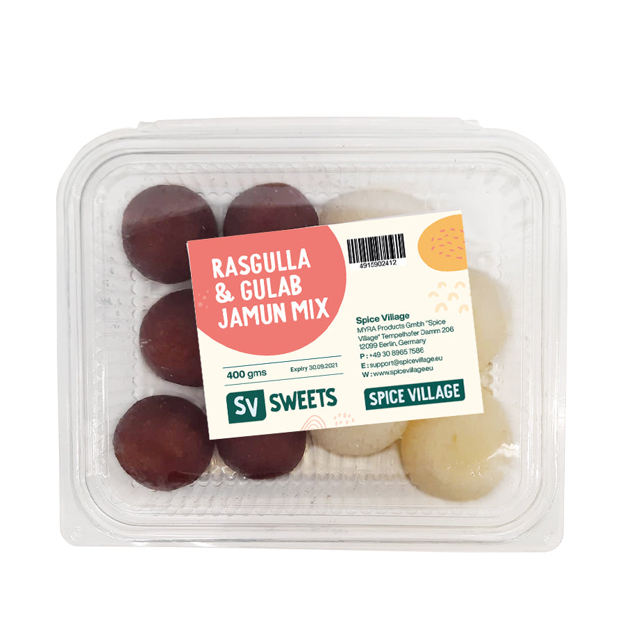 SV Sweets Gulab Jamun and Rasgula Mix 400gm - Spice Village