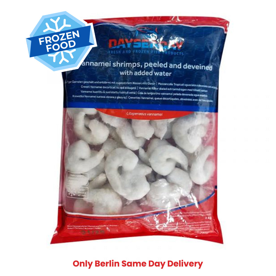 Frozen Prawns (Shrimp) Head Less Shell On 21/25 (700 - 800gm) - Only Berlin Same Day Delivery - Spice Village