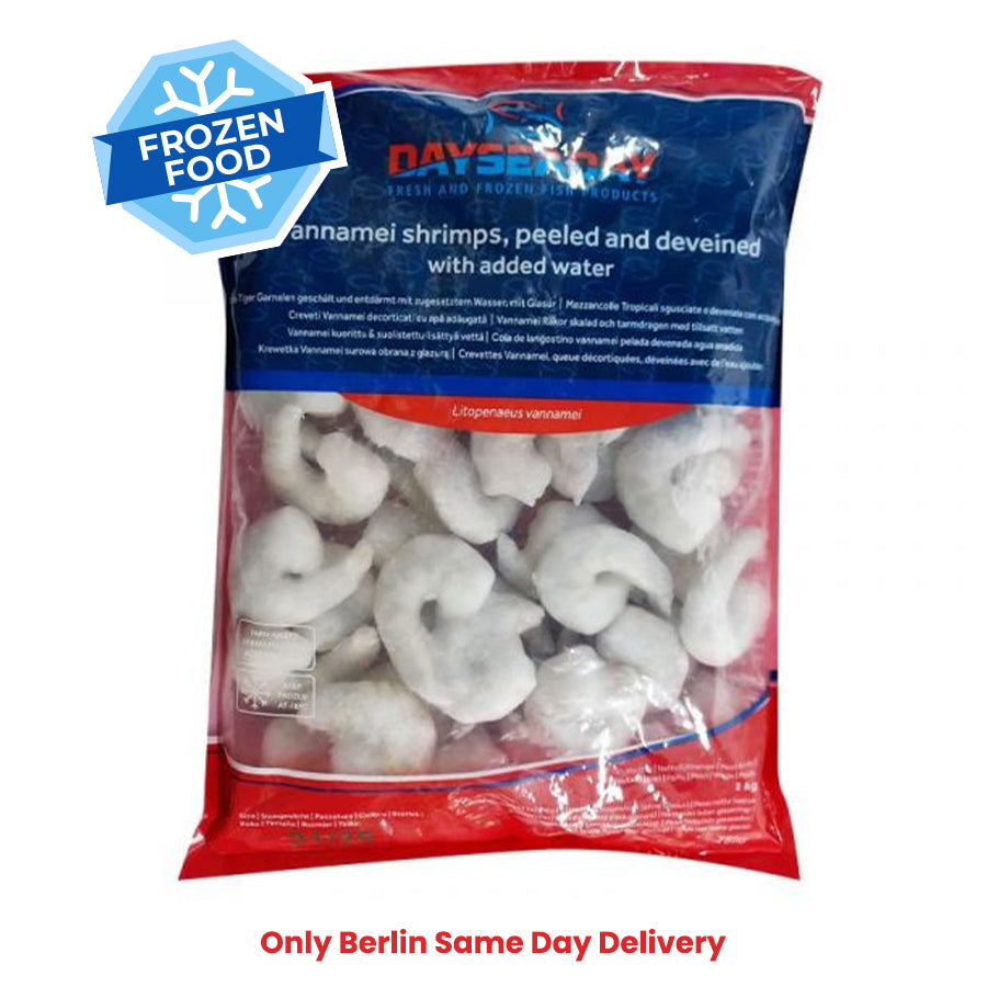Frozen Prawns (Shrimp) Peeled & Deveined 21/25 (700 - 800gm) - Only Berlin Same Day Delivery - Spice Village