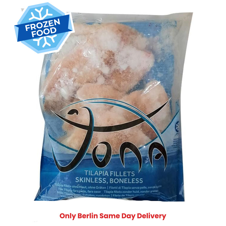 Frozen Tilapia Fillets Skinless, Bonesless (100-140gm) 1kg - Spice Village