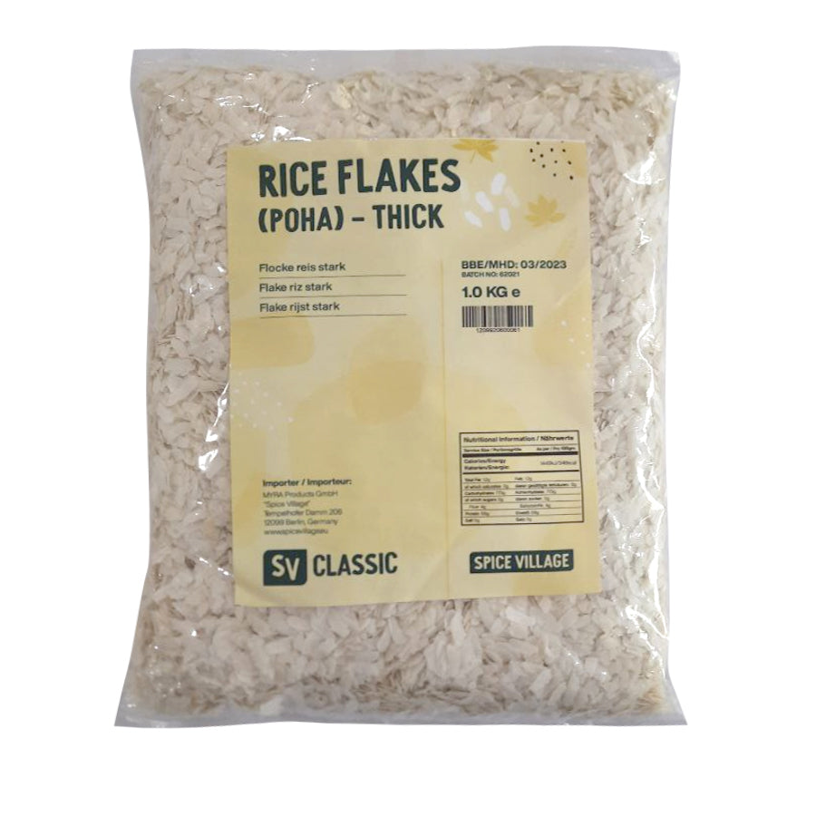 SV Classic Rice Flakes Thick (Poha) 1kg - Spice Village