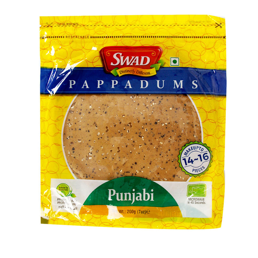 Swad Punjabi Masala Papad 200gm - Spice Village