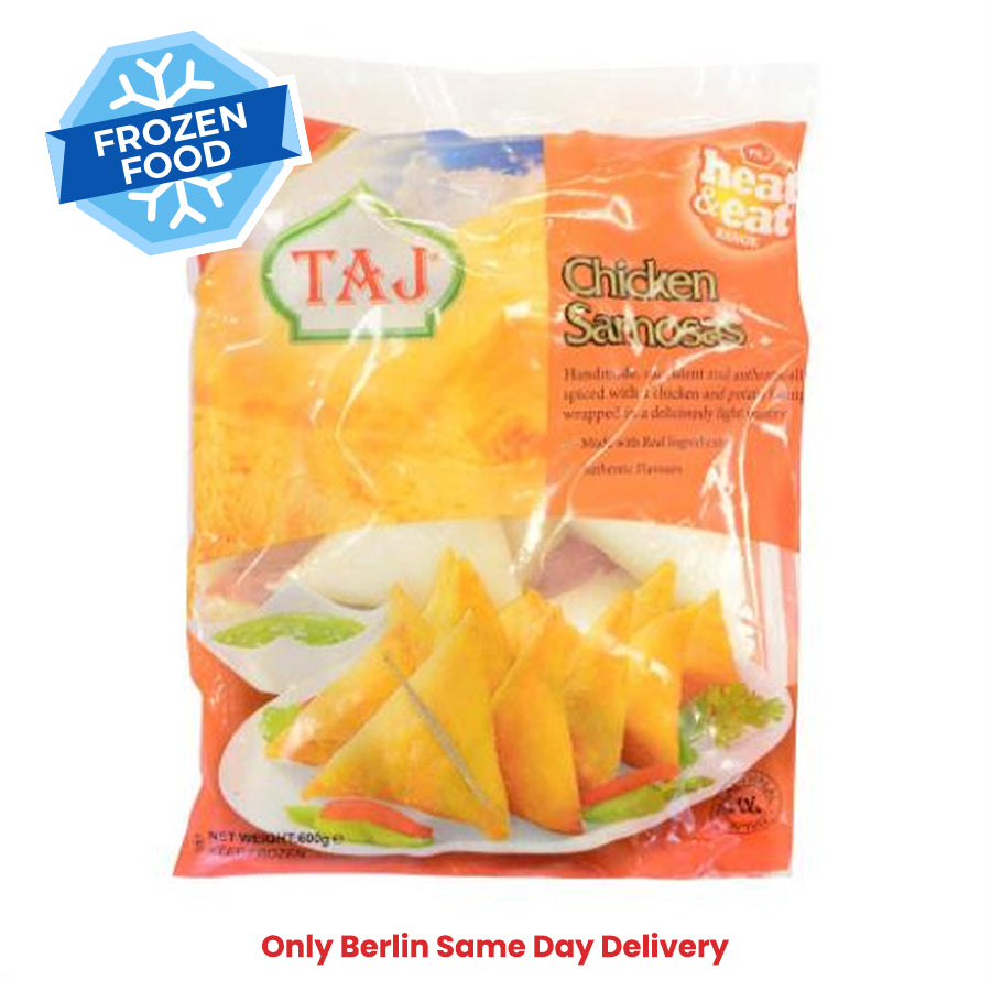 Frozen Taj Chicken Samosas (20 pieces) 600gm - Berlin Same Day Delivery