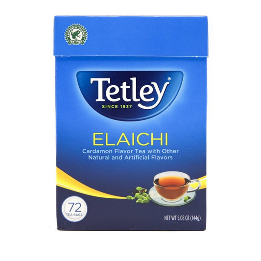 Tetley Tea - Elaichi Flavor Tea Bags (72 Tea Bags) 144gm