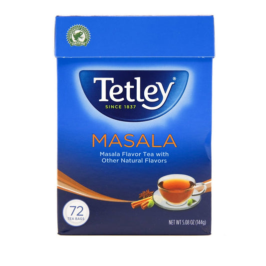 Tetley Tea - Masala Flavor Tea Bags (72 Tea Bags) 144gm