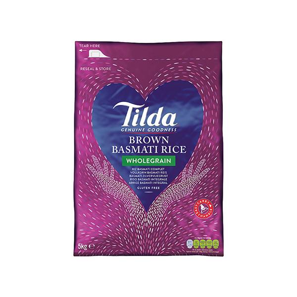 Tilda Brown Basmati Rice 5kg - Spice Village