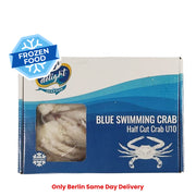 Frozen Tony Delight's Blue Swimming Crab U10 Half Cut 1kg - Only Berlin Same Day Delivery
