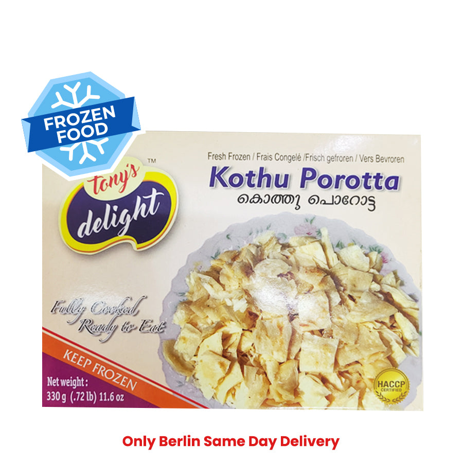 Frozen Tony's Delight Kothu Porotha 330gm - Only Berlin Same Day delivery